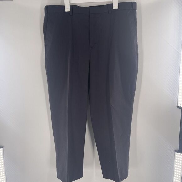 LL Bean Comfort Waist Mens Pants Slacks Size 42W 100% Cotton 42 x 41 Blue‎ - Picture 2 of 5